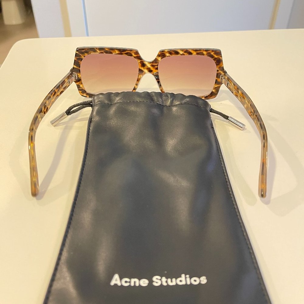 Acne Oversized Leopard Sunglasses